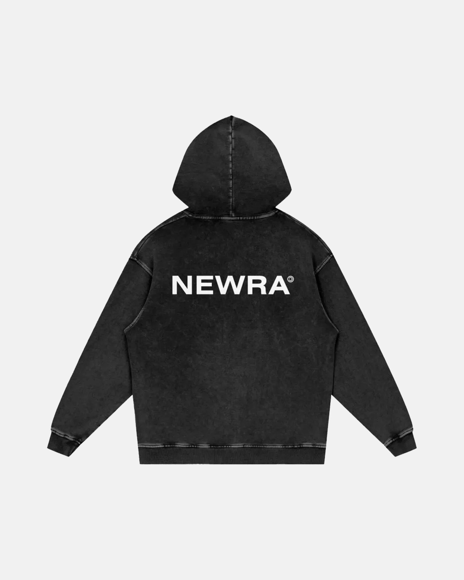 Basic Washed Hoodie Black