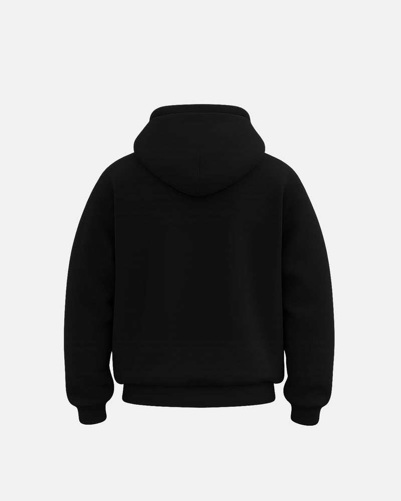 Essential Slogan Hoodie Black